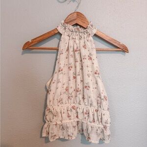 And Now This Floral Halter Top